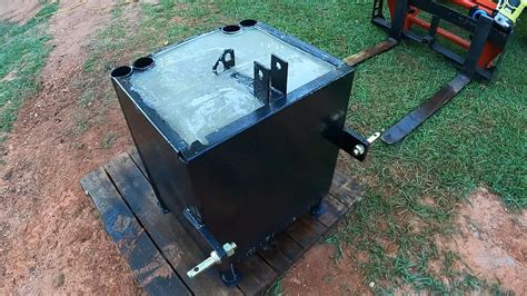 diy tractor ballast box steel|make your own ballast box.